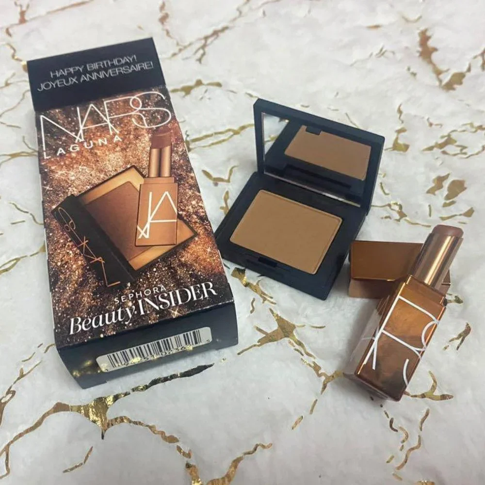 NARS Laguna Bronzing Powder And Afterglow Lip Balm - Bronzer Bronze Contour Tan